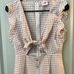 BUDDY LOVE PINK PLAID DRESS